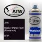 Preview: Jeep, Rocker Panel Paint (Flat Black), RPP: 400ml Sprühdose, von ATW Autoteile West.